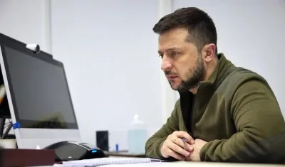 Volodímir Zelenski, Presidente de Ucrania.