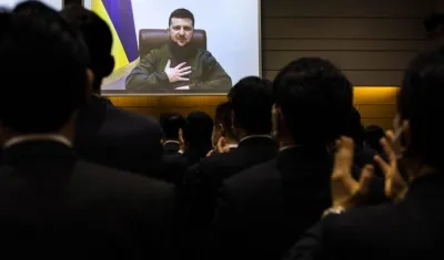 El presidente de Ucrania, Volodímir Zelenski.