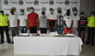 Los capturados quedaron a disposición de la Fiscalía. 