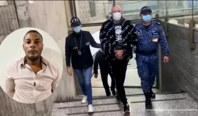 Dragoneante del Inpec Milton Libardo Jiménez Arboleda, el único detenido hasta el momento por la fuga de 'Matamba'.