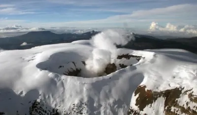 Volcán Nevado del Ruiz.