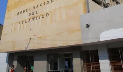 Fachada de la Gobernación del Atlántico. 