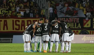 Junior en un parido de visitante. 