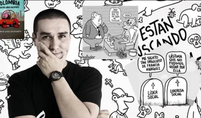 Julio César González, caricaturista.