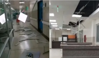 Daños en hospital de Esmeraldas, Ecuador.