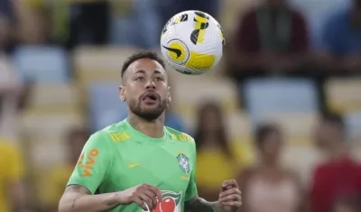 Neymar, delantero brasileño. 