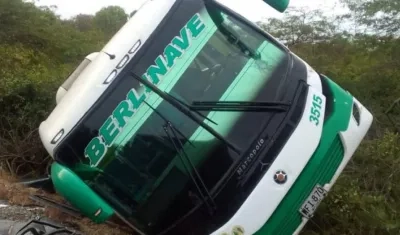 Bus de Berlinas accidentado.