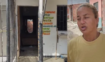 Lugar de los hechos y Beatriz Andión, tía de la víctima.