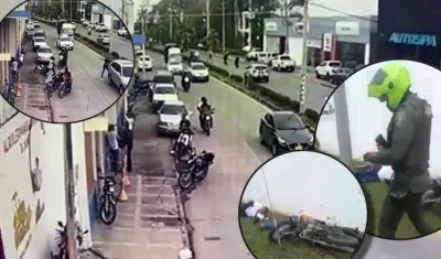 La Policía frustró el fleteo y dio da baja a uno de los asaltantes. El otro fue herido y capturado.