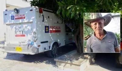  En la foto, Marcos Aurelio Molina Padilla asesinado en una vereda de Juan de Acosta.