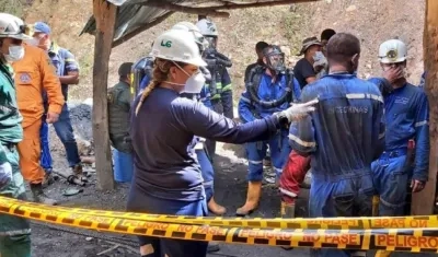 Emergencia en mina La Carlota.
