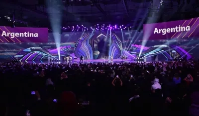 Momento de la ceremonia. 