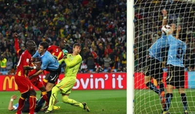 Momento de la mano de Luis Suárez. 