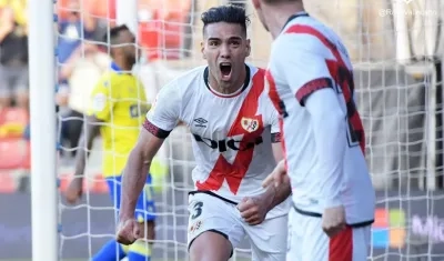 Falcao García, delantero del Rayo Vallecano. 
