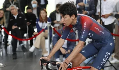 Egan Bernal, ciclista colombiano. 