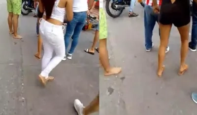 La víctima quedó tendida en el lugar de los hechos. 