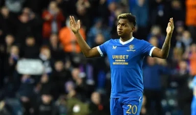 Alfredo Morelos, delantero colombiano. 