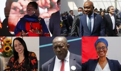 Los cinco candidatos a la Vicepresidencia.