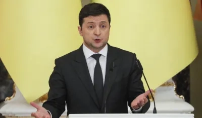 El presidente de Ucrania, Volodimir Zelenski.