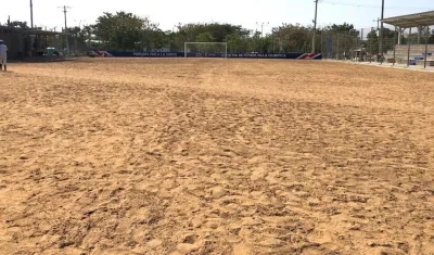 Panorámica de la cancha.