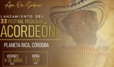 El evento que se realiza en El Paso, Cesar, será lanzado este viernes 8 de abril en Planeta Rica, Córdoba.