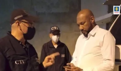 El momento de la captura de 'Tico' Mercado.