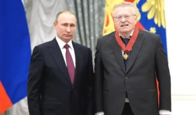 Vladímir Putin y Vladímir Zhirinovski.