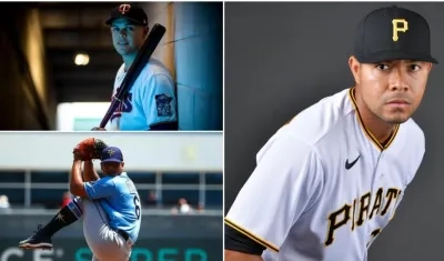 Gio Urshela, Luis Patiño y José Quintana. 