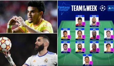 Luis Díaz y Karim Benzema. 