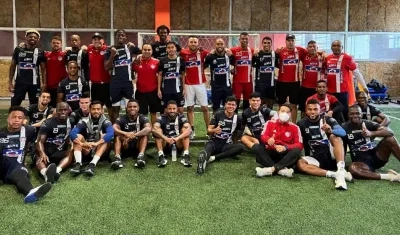 Jugadores del Junior de Barranquilla. 