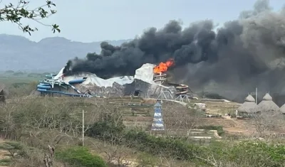 Imagen del incendio.