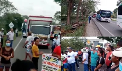 Imágenes de la protesta.