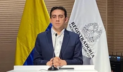 Alexander Vegas Rocha, Registrador Nacional.