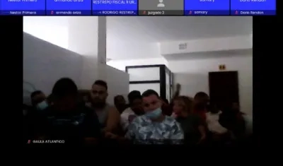 Aspecto de la audiencia virtual. 