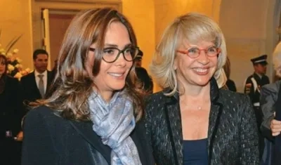 Cecilia Álvarez y Gina Parody, exministras.