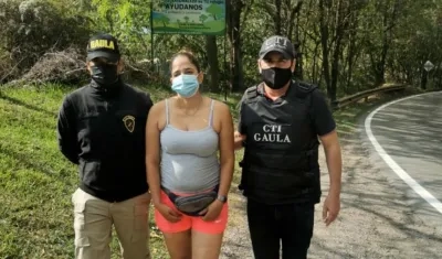  Darling Zulay Suárez Carvajal, mujer capturada.