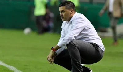 Juan Cruz Real, entrenador de Junior. 
