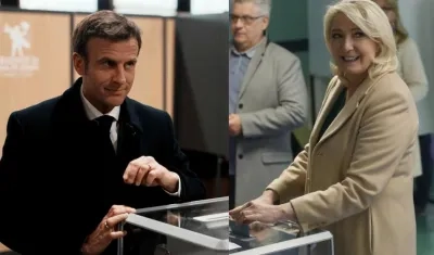 Macron y Le Pen pasarían a la segunda vuelta
