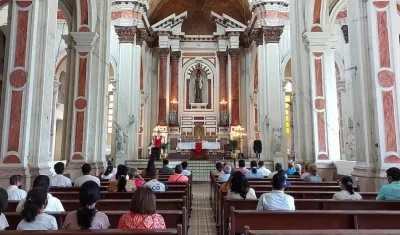 Celebración del Domingo de Ramos.