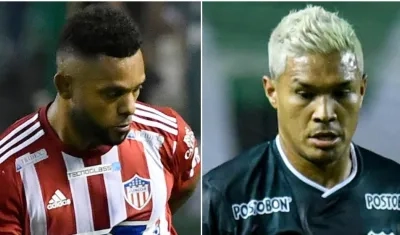 Miguel Ángel Borja y Teófilo Gutiérrez. 