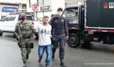 El hombre fue capturado por el Gaula y el CTI. 