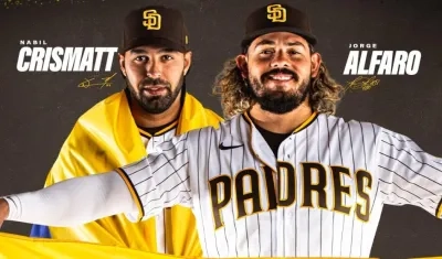 Nabil Crismatt y Jorge Alfaro.