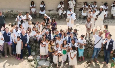 Defensor del Pueblo visitó pueblo arhuaco en la Sierra Nevada