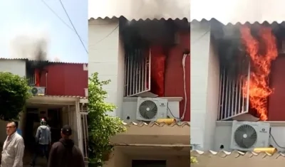 Incendio en Los Robles.