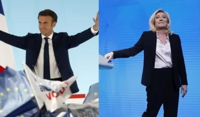 Emmanuel Macron y Marine Le Pen.
