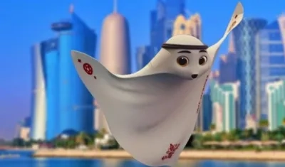 La'eeb, mascota del Mundial de Fútbol de Catar 2022.