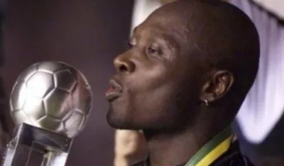 Freddy Rincón, como jugador del Corinthians, en una foto inolvidable.