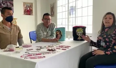 Dos de los reclusos en la Cárcel de Tunja. 