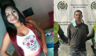 Albanis Báez Fernández y su pareja José Antonio Martínez Viloria. 