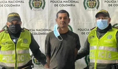 José Antonio Martínez Viloria tras ser capturado por la Policía. 